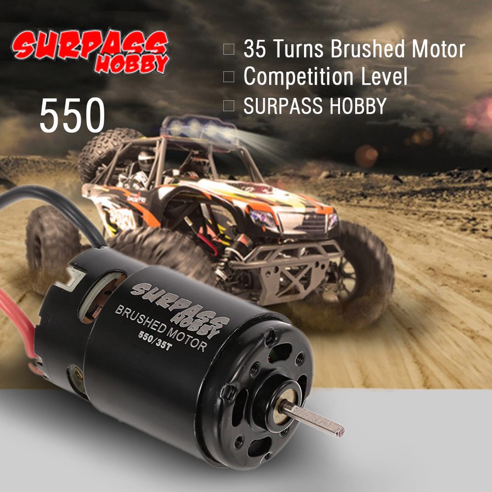 Động cơ không chổi than 550 35t cho HSP HPI Wltoys kyosho traxxas 1 / 10 RC flycam