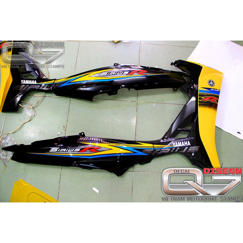 Tem Rời Sirius 110 Vàng Đen