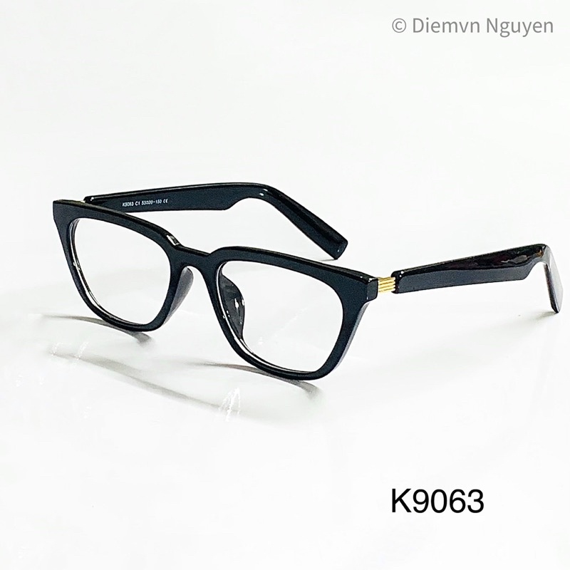 Gọng kính cận cao cấp nam nữ K9063, gọng cận Acetate dày dặn siêu chất