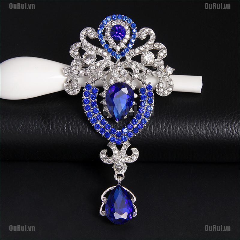 Ghim Cài Áo Hình Bông Hoa Lấp Lánh