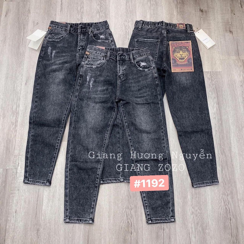 [Freeship] QUẦN JEAN NỮ XÁM LƯNG CAO ĐẸP THỜI TRANG NOBLE TN009