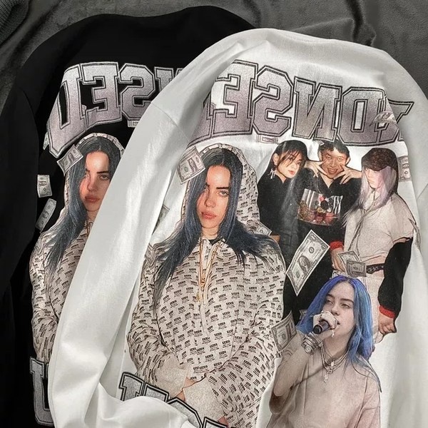 Áo Sweater Tay Dài Dáng Rộng In Hình Rapper Mẫu Mới 2022 Phong Cách Hip hop Âu Mỹ Thời Trang Cho Nam Và Nữ