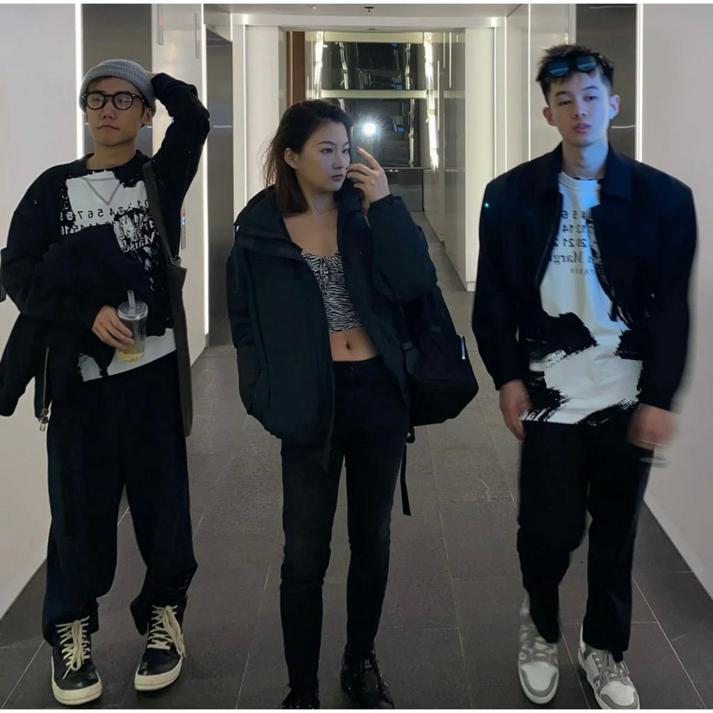 [Mirror Quality]-Áo tee Maison Margiela MM0 OVERSIZED SPRAY-PAINTING-EFFECT,Áo thun Maison cao cấp full túi tag