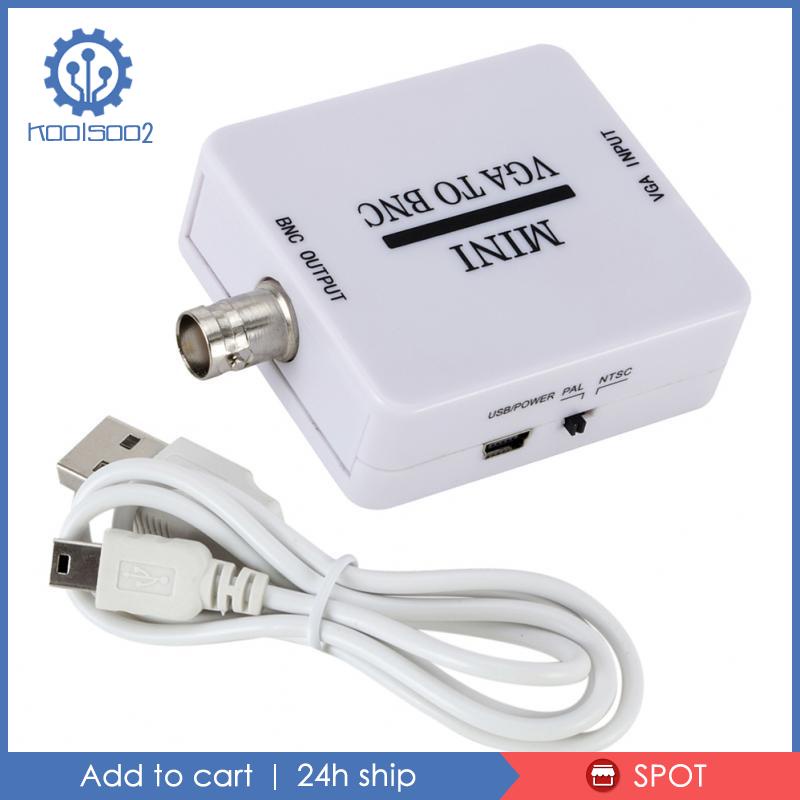 Hộp Chuyển Đổi Koolsoo2 Mini HD VGA Sang BNC Video Kỹ Thuật Số Cho HDTV