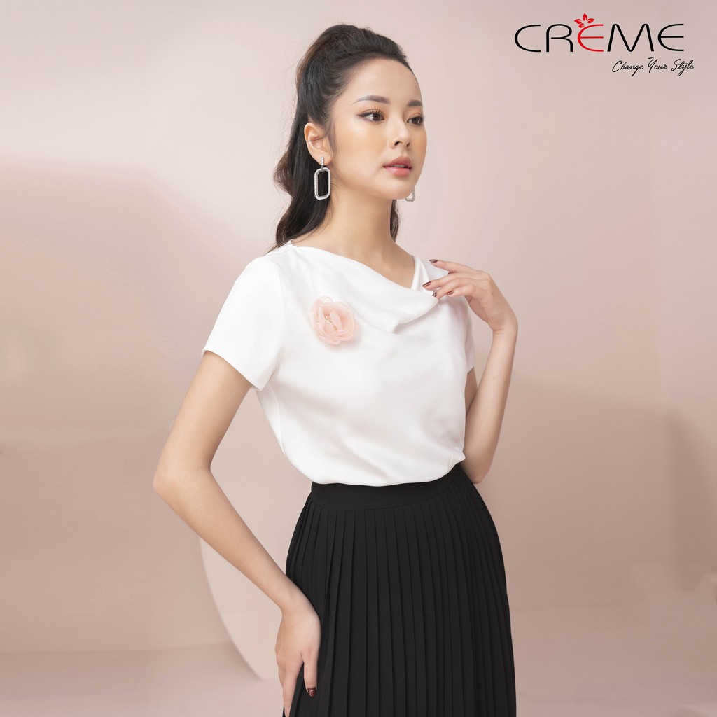 Áo sơ mi cổ đổ siêu sang SM1007 CREME | BigBuy360 - bigbuy360.vn