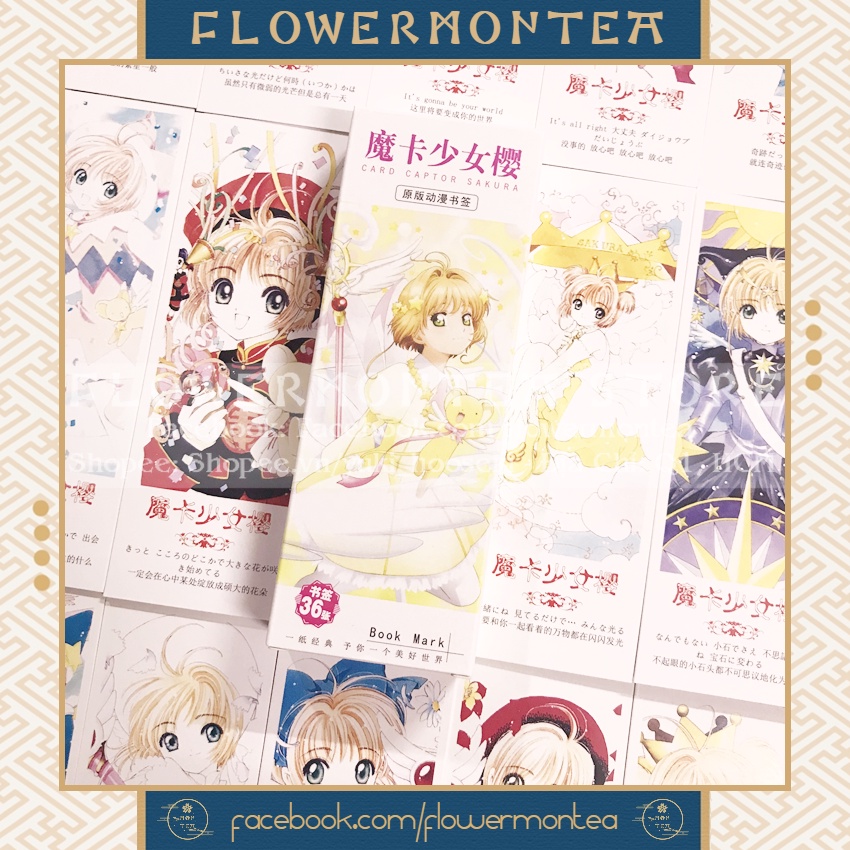 Set 6 Thẻ Đánh Dấu Sách | Bookmark Giấy - Cardcaptor Sakura | Thủ Lĩnh Thẻ Bài