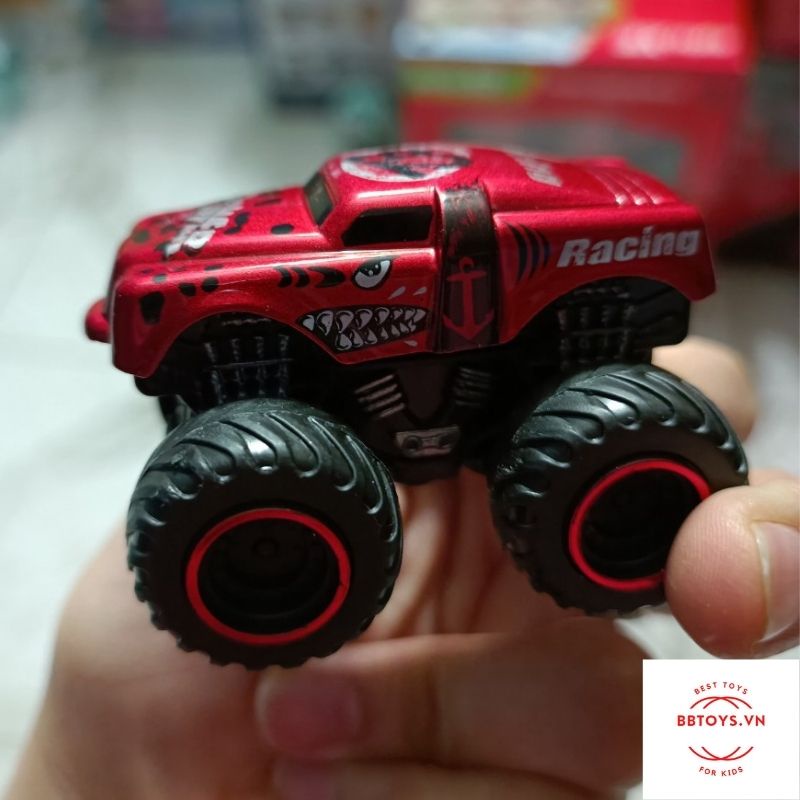 Đồ chơi xe địa hình bằng sắt nhiều màu, chạy bánh đà siêu nhanh (BBTOYS: 46)