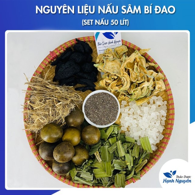 Trà Sâm Bí Đao (Set Nấu 50 Lít) - Tặng Kèm Táo Đỏ