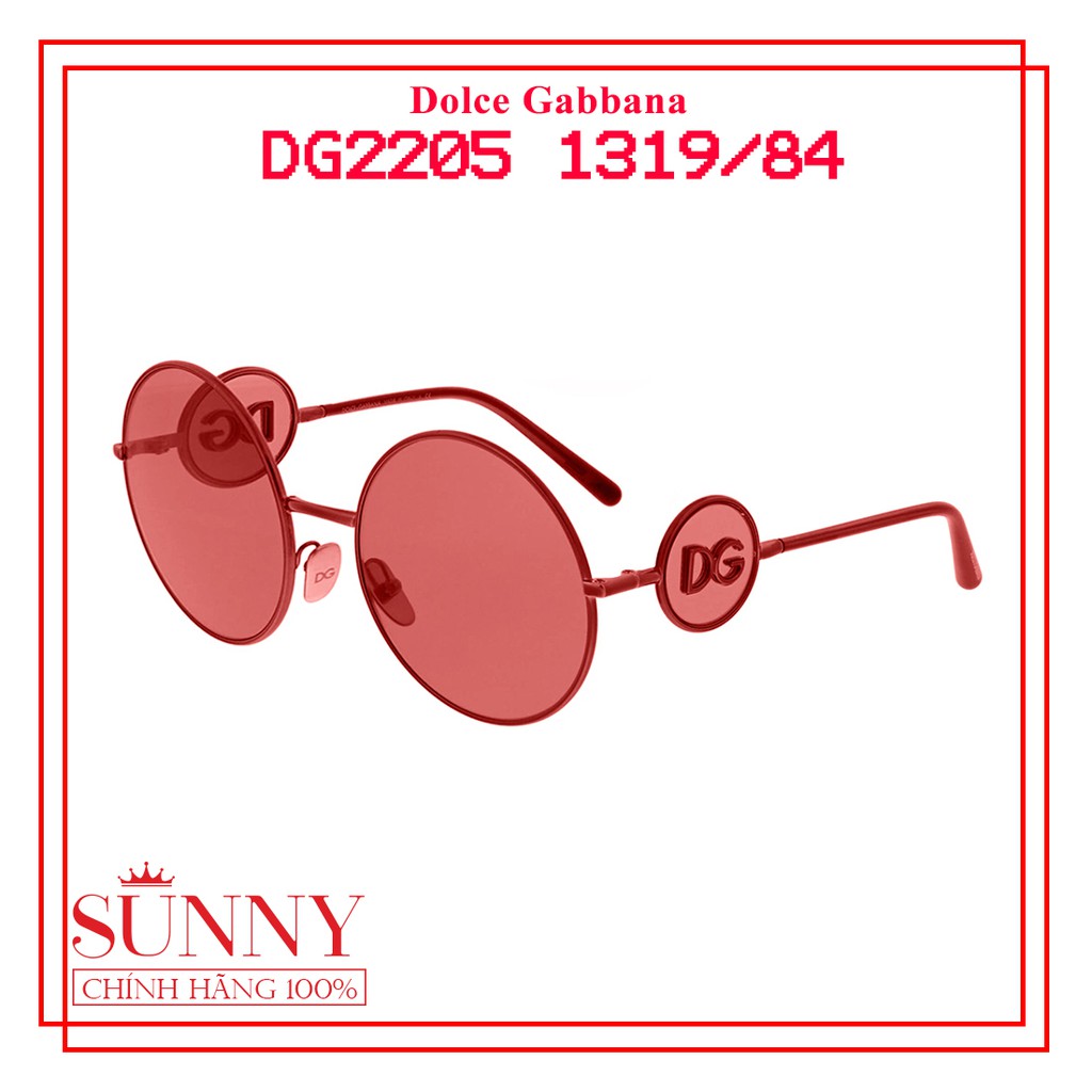 Kính mát chính hãng Dolce Gabbana DG2205 màu sắc thời trang, thiết kế dễ đeo bảo vệ mắt