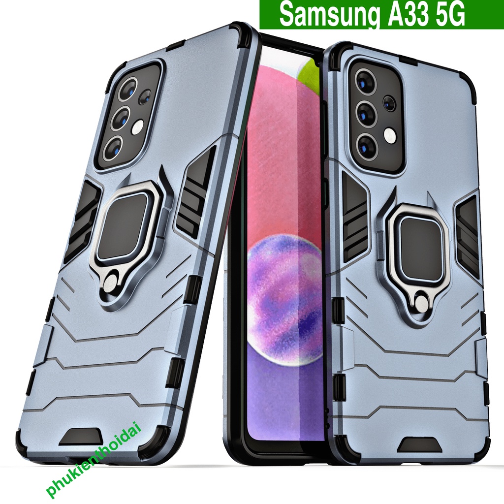 Ốp lưng Samsung A32 / A32 4G / A33 5G / A34 5G Iron Man Iring chống sốc nhẫn hút ô tô giá đỡ xem phim