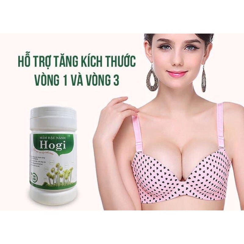 Bột mầm đậu nành Hogi nguyên chất bổ sung sữa dê, bột đậu nành hỗ trợ bổ sung nội tiết tố nữ