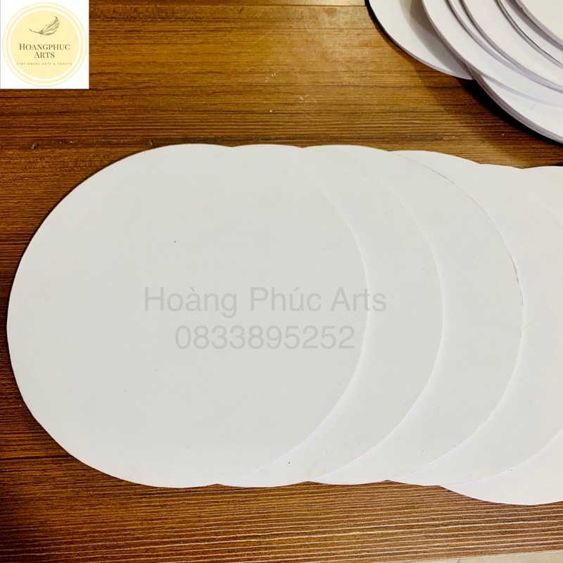 Toan Canvas Tròn Hoangphucarts Chính hãng- BỘ 2 CÁI Toan vẽ xịn Hàn Quốc- Dành chuyên cho màu vẽ acrylic, sơn dầu