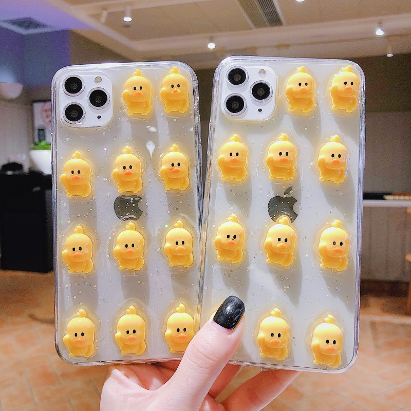 Ốp Điện Thoại Mềm Hình Chú Vịt Vàng Đáng Yêu Cho Iphone 11 Apple 8 Plus / 7 P / X / Xr Ixs Max | BigBuy360 - bigbuy360.vn