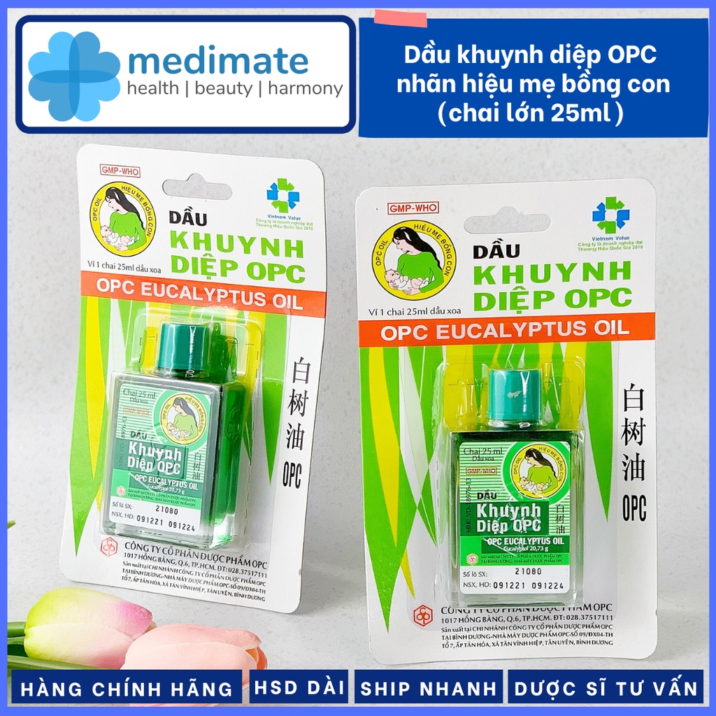 Dầu khuynh diệp OPC nhãn hiệu mẹ bồng con (chai 25ml)