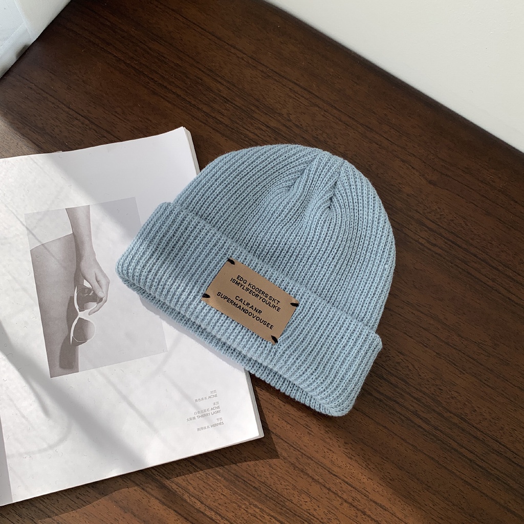 Nón len giữ ấm bảo vệ tai phong cách Hàn Quốc dành cho nam nữ