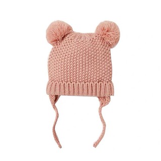 Khăn mũ hồng Zara size 6/12m-1/2y