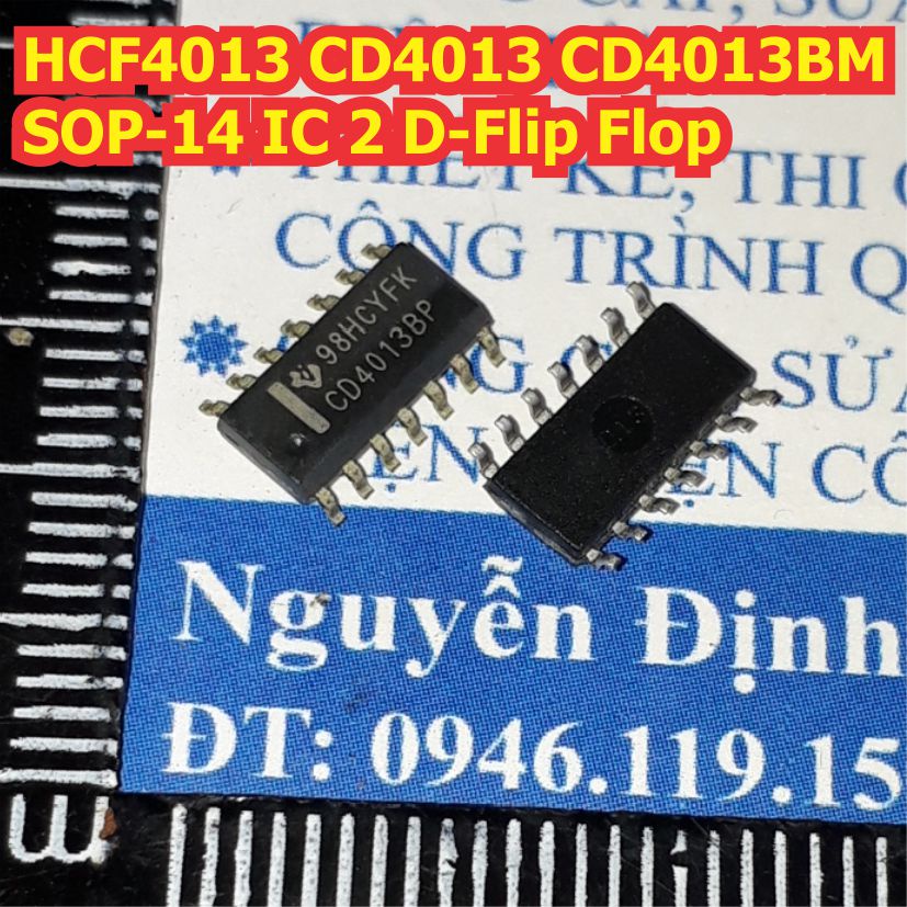 10 con HCF4013 CD4013 CD4013BP 4013 SOP-14 IC 2 D-Flip Flop kde1414