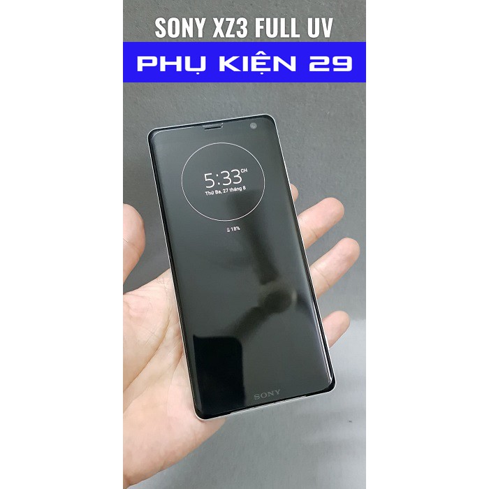 [Sony XZ3] Kính cường lực FULL màn FULL keo UV Glass Pro+ 9H