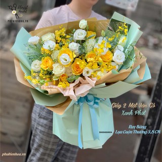 GIẤY GÓI HOA - HAI MẶT VÂN GỖ