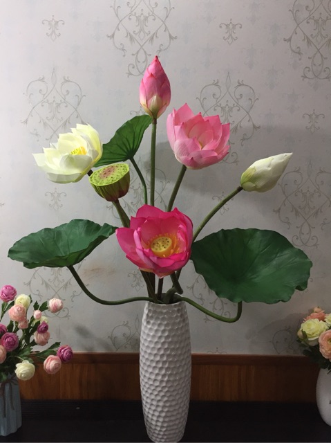 [Hàng mới về] Hoa sen lụa cao cấp siêu đẹp
