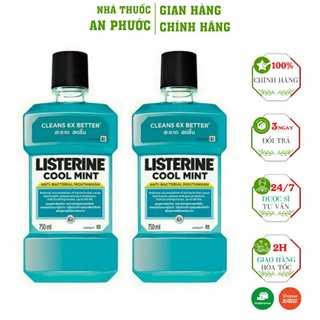 Nước Súc Miệng Listerine⚡Cam Kết Chính Hãng ⚡Chai 750ml