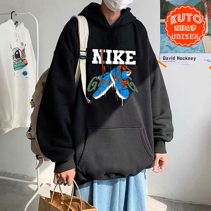 ÁO HOODIE GIÀY NAIKI - In Pet Siêu Bền Siêu Đẹp - Full Size Full Màu