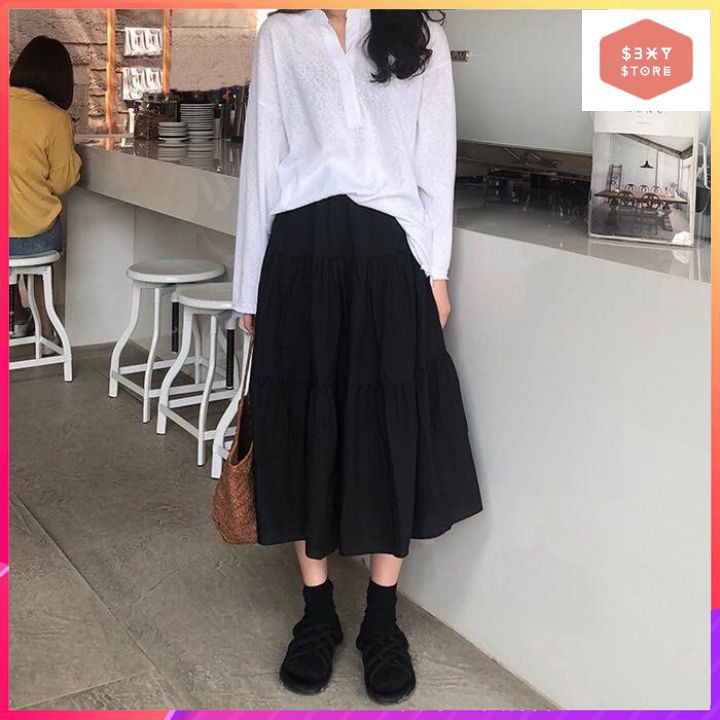 Chân Váy Dài, Váy Dài Vintage Thời Trang Phong Cách S3XY | BigBuy360 - bigbuy360.vn