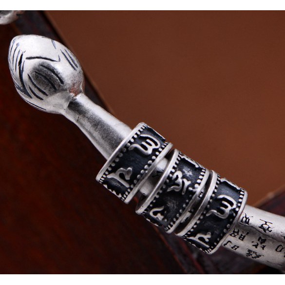 Vòng Tay Khắc Bát Nhã Tâm Kinh - Charm Om Mani Padme Hum - VT329