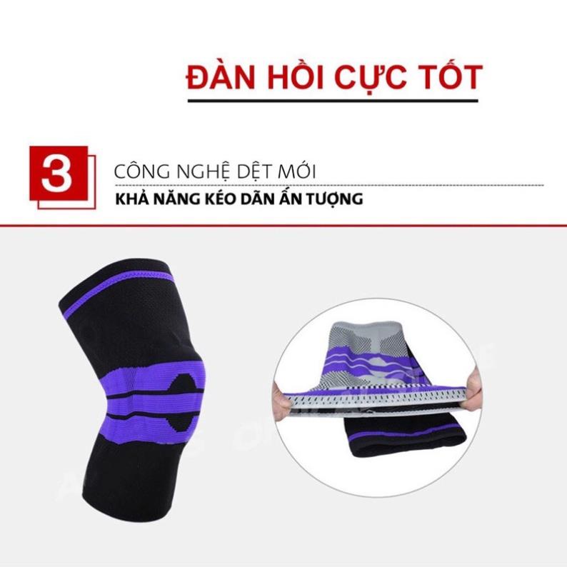 Đai Băng Gối Knee Support,đai Bó Gối Thể Thao Silicon Cao Cấp,có 2 Lò Xo Trợ Lực Hỗ Trợ Chơi Thể Thao