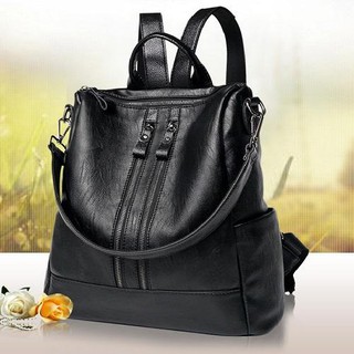 [Freeship Từ 50k Toàn QUốc] Balo nữ Thời Trang Kiểu Dáng 2 Khoá  - Balo Thời Trang 2 Trong 1 Đa Phong Cách Kiểu Hàn Quốc