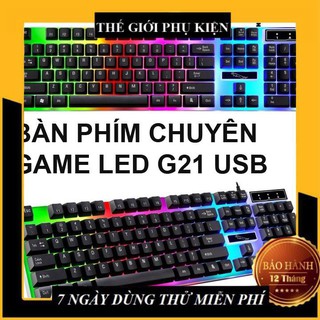 Bộ bàn phím máy tính giả cơ G21 kèm chuột chơi game cực đỉnh, bàn phím có đèn led dành cho game thủ