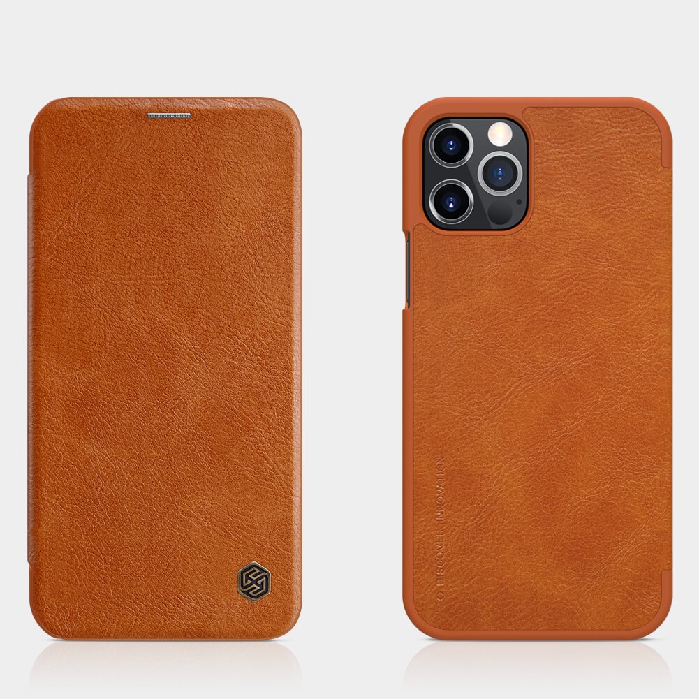 Bao da Nillkin QIN Leather Case cho iPhone 11/12 Pro Max/11/12 Pro/11/`12/12 Mini/Xs Max/Xr/X/Xs/6/6S/7/8/Plus