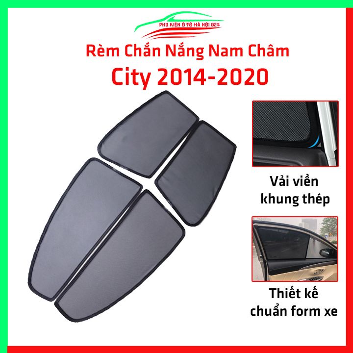 Bộ rèm chắn nắng CITY 2015-2020 cố định nam châm thuận tiện