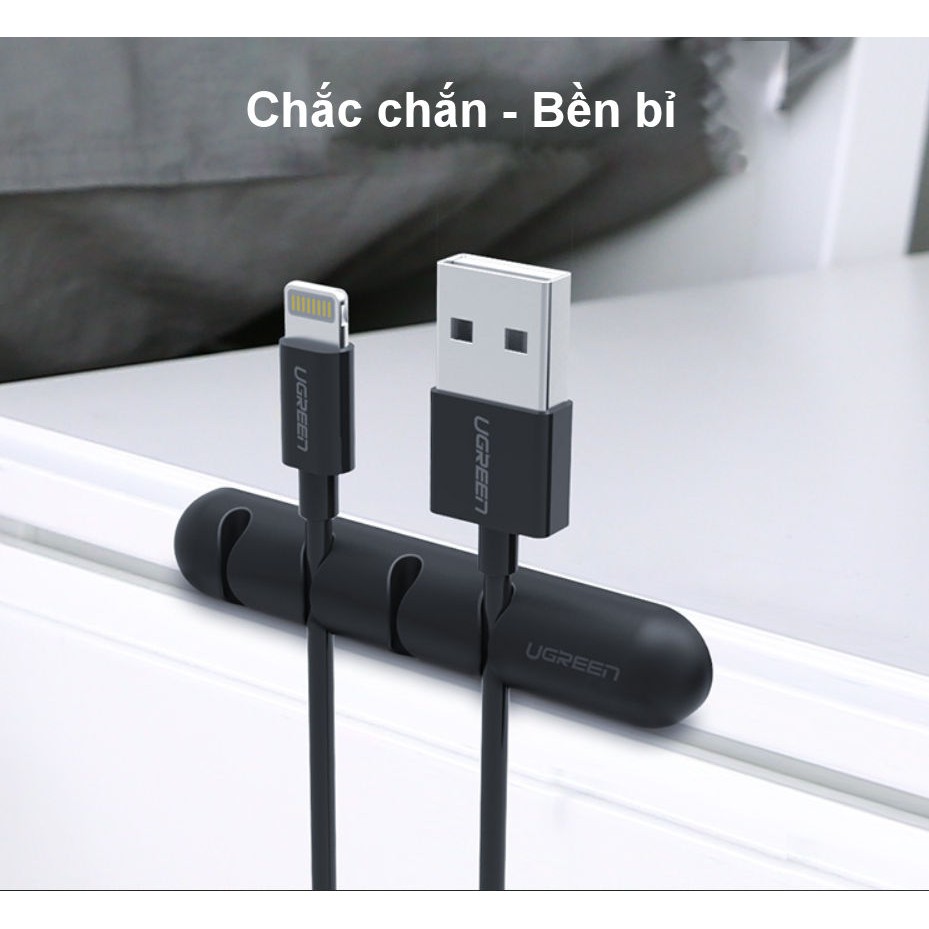 Giá đỡ kẹp dây sạc điện thoại, dây âm thanh, dây cáp mạng UGREEN LP114 - Hàng Chính Hãng - Bảo Hành 18 Tháng