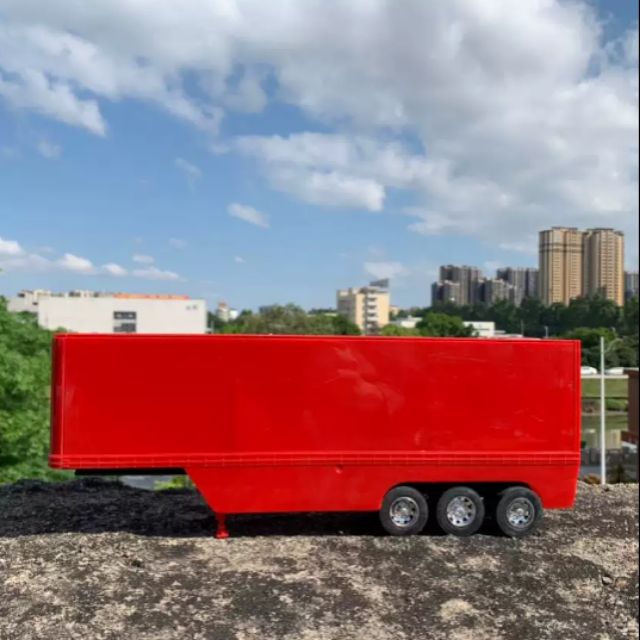 Xe mô hình rơ mooc thùng container 1:32