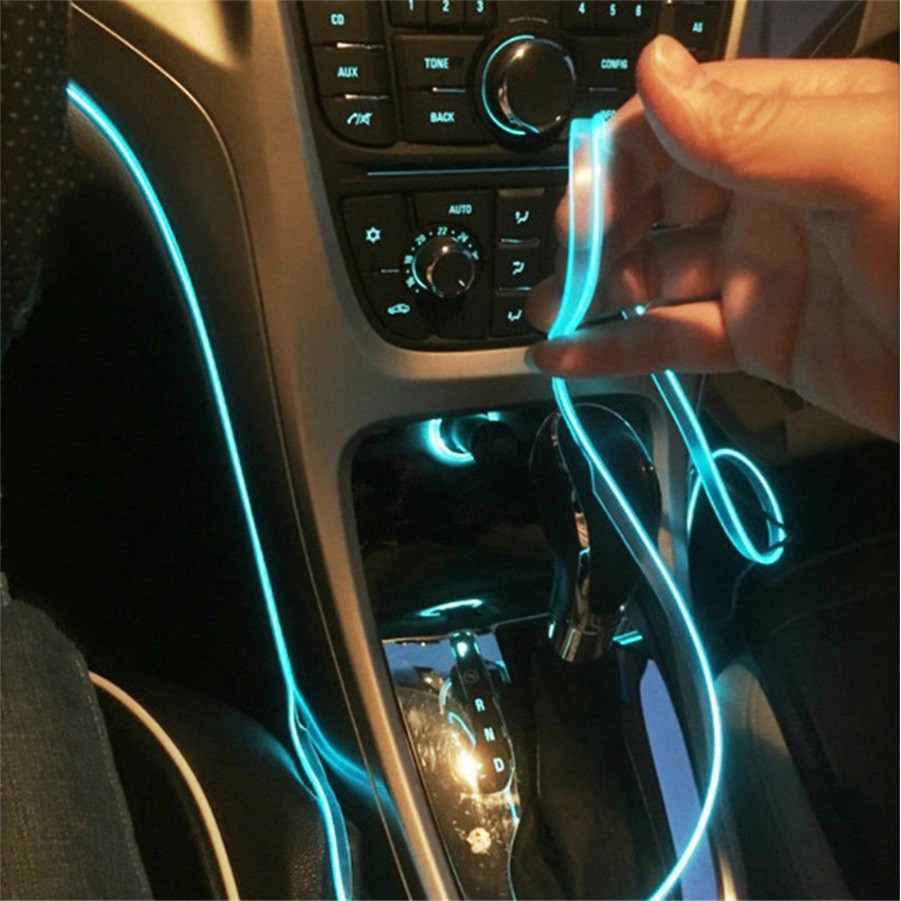 Led viền bên trong ô tô 360 độ led chỉ viền điều khiển chỉnh màu các các kiểu bằng app