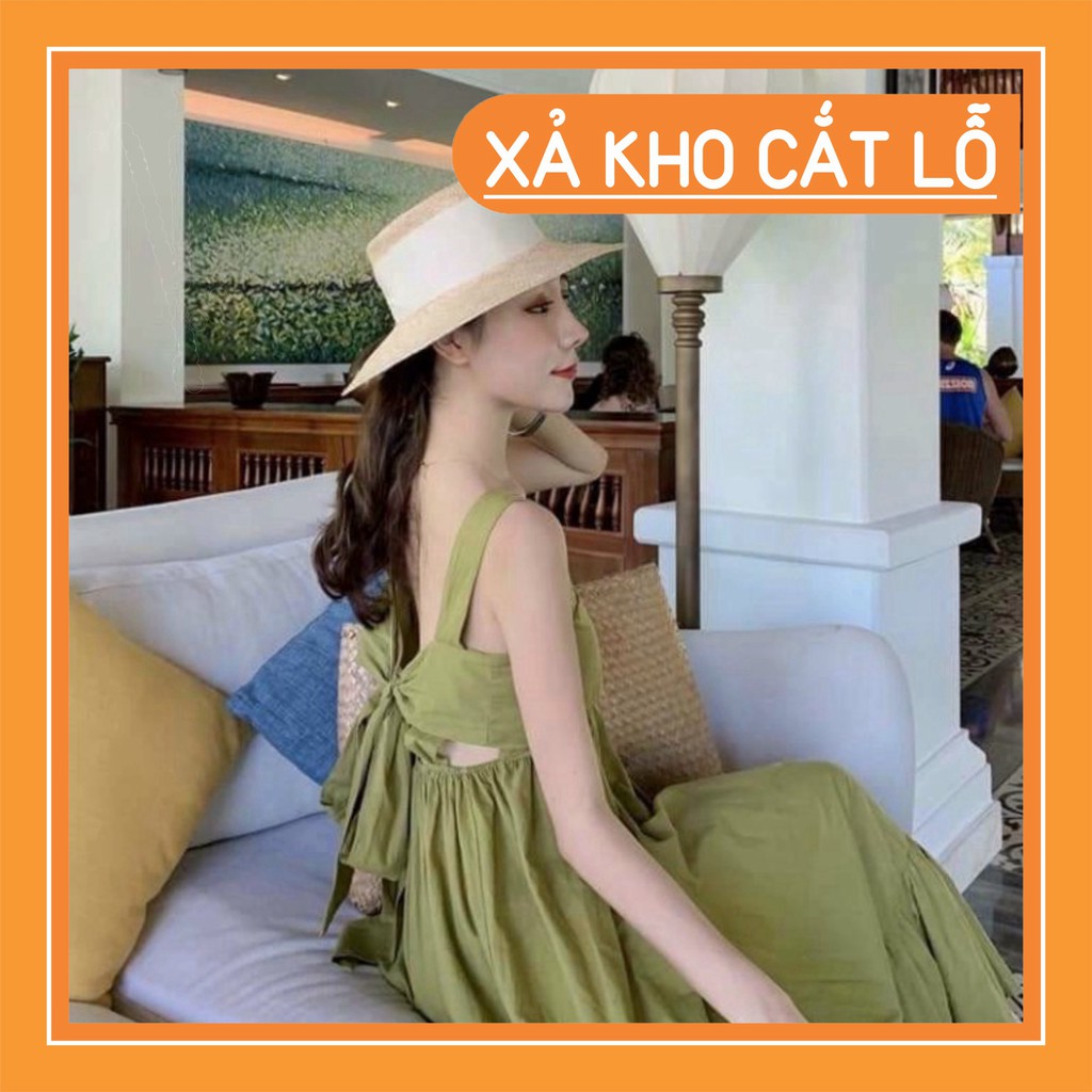 ĐẦM MAXI CỘT NƠ LƯNG BẢN TO - ĐẦM DÀI VẢI DŨI ĐI BIỂN SIÊU XỊN - Sỉ Ngọc Tâm