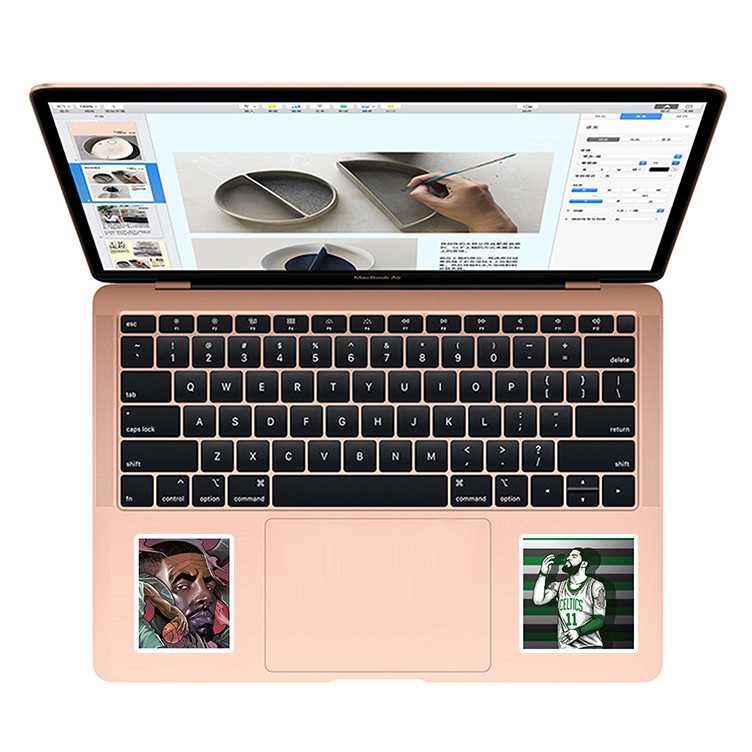 Sticker Bóng Rổ 50 Hình Dán Decal Logo Kyrie Irving Chất Liệu PVC Chống Nước Tiện Dụng Dán Xe Laptop Mũ Bảo Hiểm