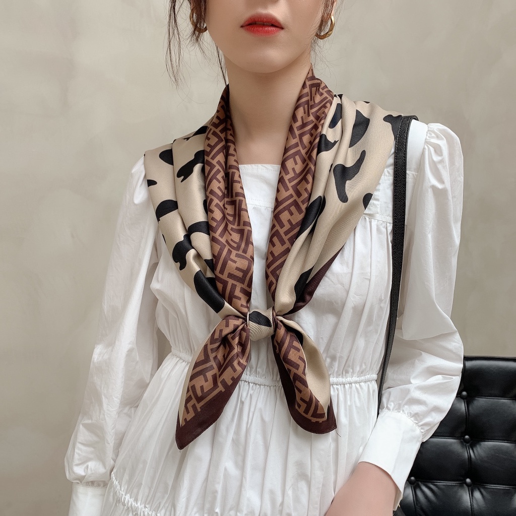 Khăn Choàng Vuông 90cm(35.4inch) Thời Trang Thoáng Khí Wudung WJ1007-51