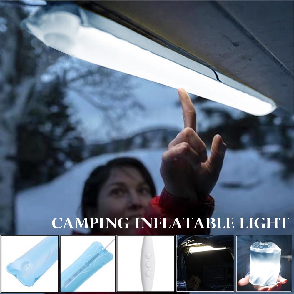 Đèn LED USB Bơm Hơi Di Động Có Nam Châm Đa Ứng Dụng Cho Cắm Trại/Xe Hơi