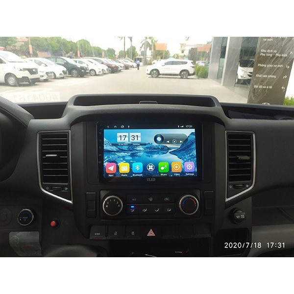 Màn Hình Android OLED C2 new Theo Xe Solati 9 inch kèm dưỡng và jack zin