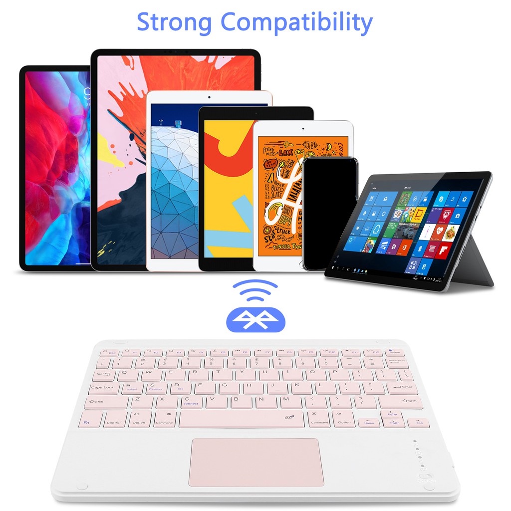 NIXXOS Ốp Máy Tính Bảng Da Có Bàn Phím Cảm Ứng Cho 10.9'' iPad Gen 10 10.2'' iPad 7th/8th/9th Gen 10.9'' Air4/Air5