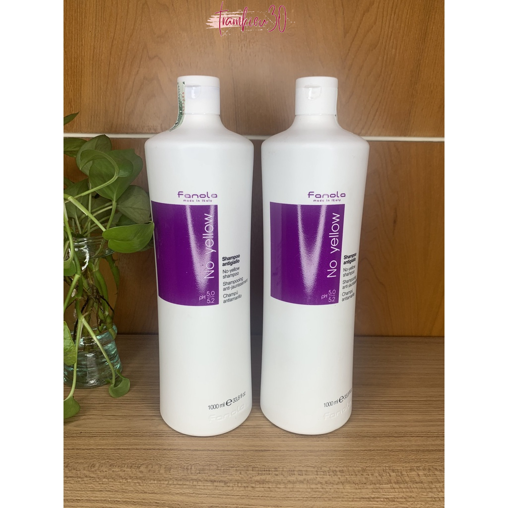 DẦU GỘI TÍM KHỬ VÀNG FANOLA NOYELLOW ITALY 1000ML CHÍNH HÃNG