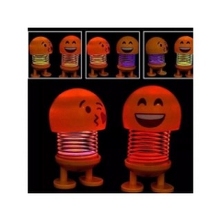 Emoji lò xo có đèn size to 4.5cm lật đật lò xo cục xì lầu ống bê lắp Lật Đật Icon Emoji Lò Xo Nhún Đồ Chơi Xả Stress