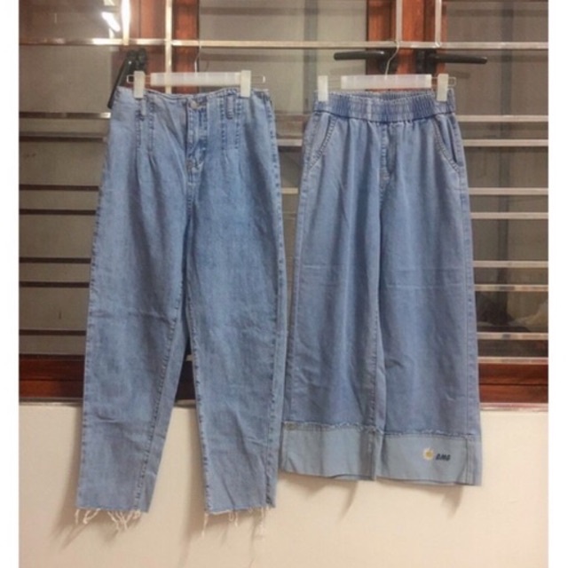 Tổng hợp PASS quần Jeans quần bò quần tây ống rộng ống suông ống đứng baggy đen xanh