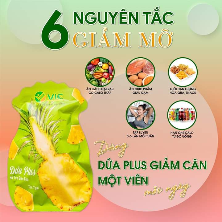 Kẹo Dứa Giảm Cân Plus 7 Vị Cam Kết Hiệu Quả