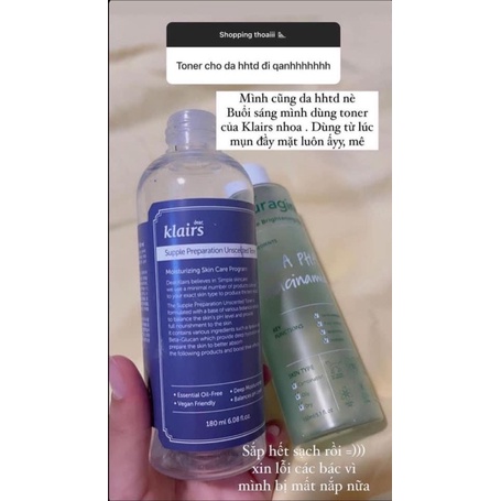 !!️ #TONER #KLAIRS DÀNH CHO CẢ DA NHẠY CẢM 💯💯