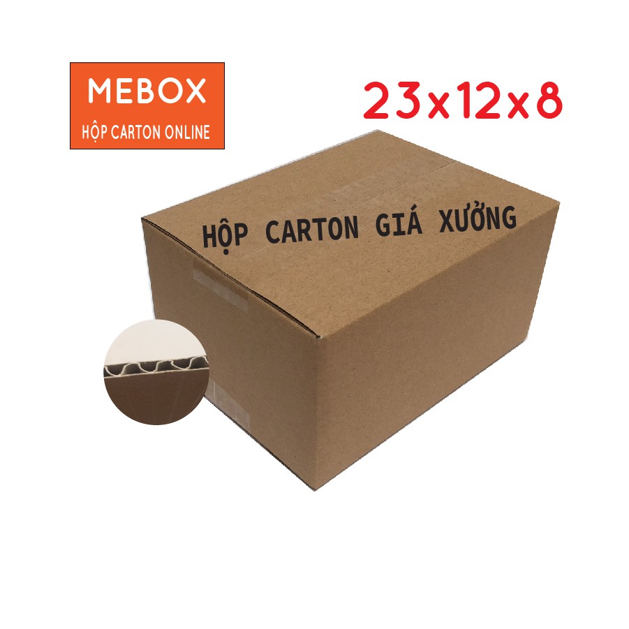 Hộp carton 23x12x8