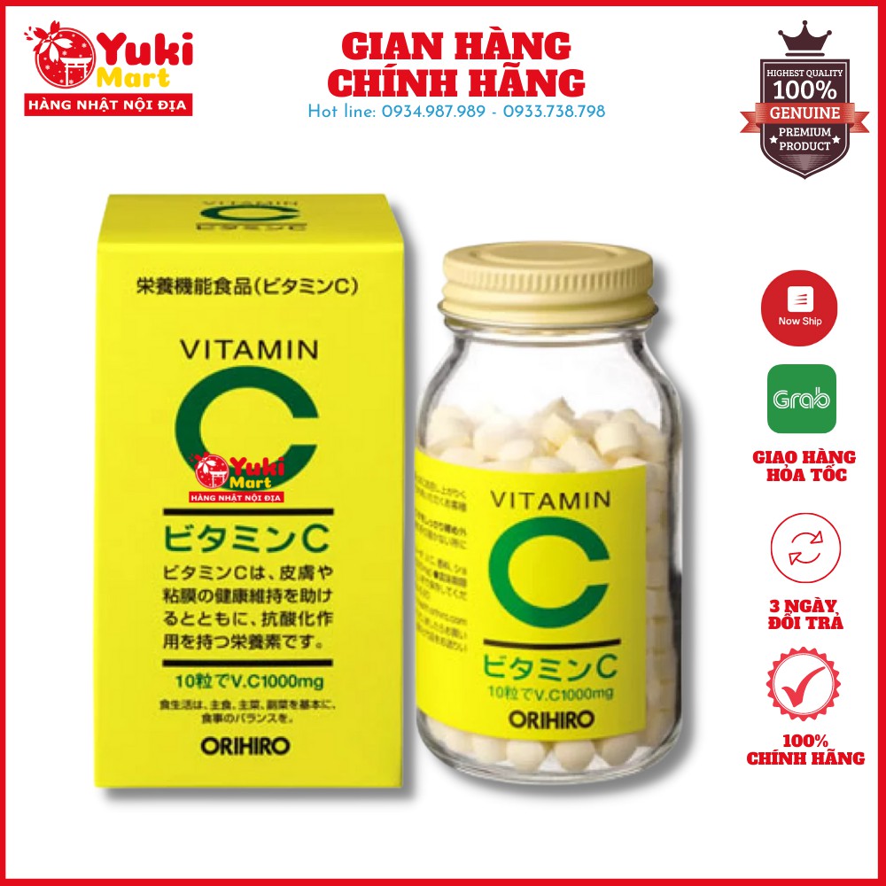 Viên uống Vitamin C 1000mg Orihiro 300 viên