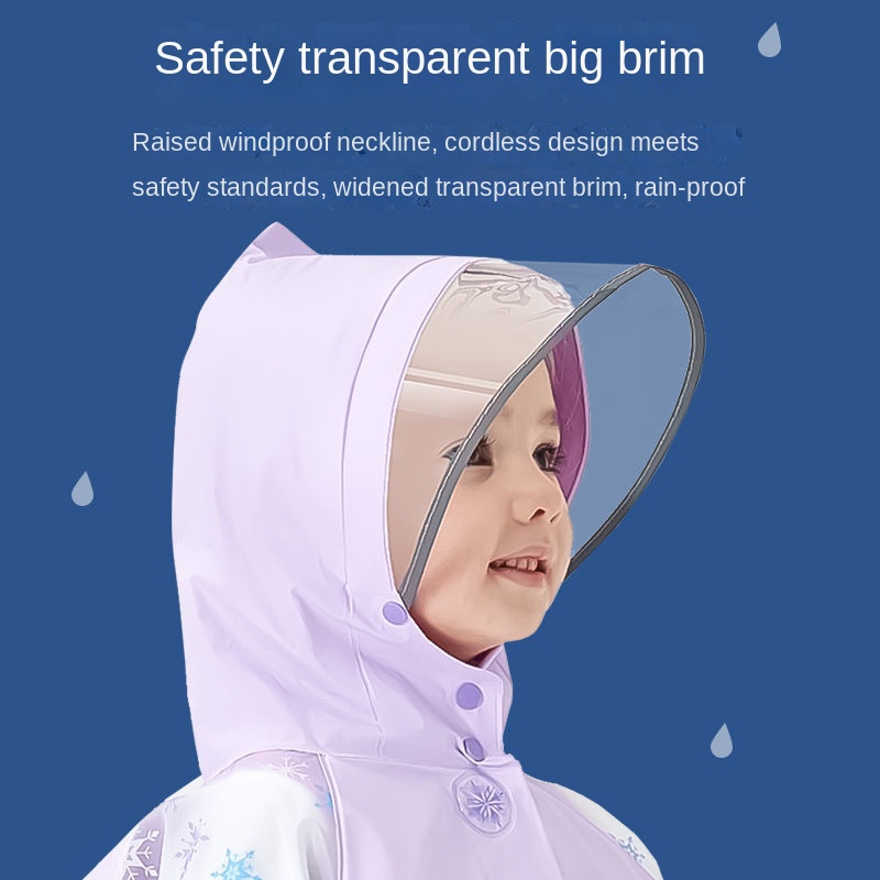 ♛Áo Mưa Đi Học Thiết Kế Dễ Thương Cho Bé